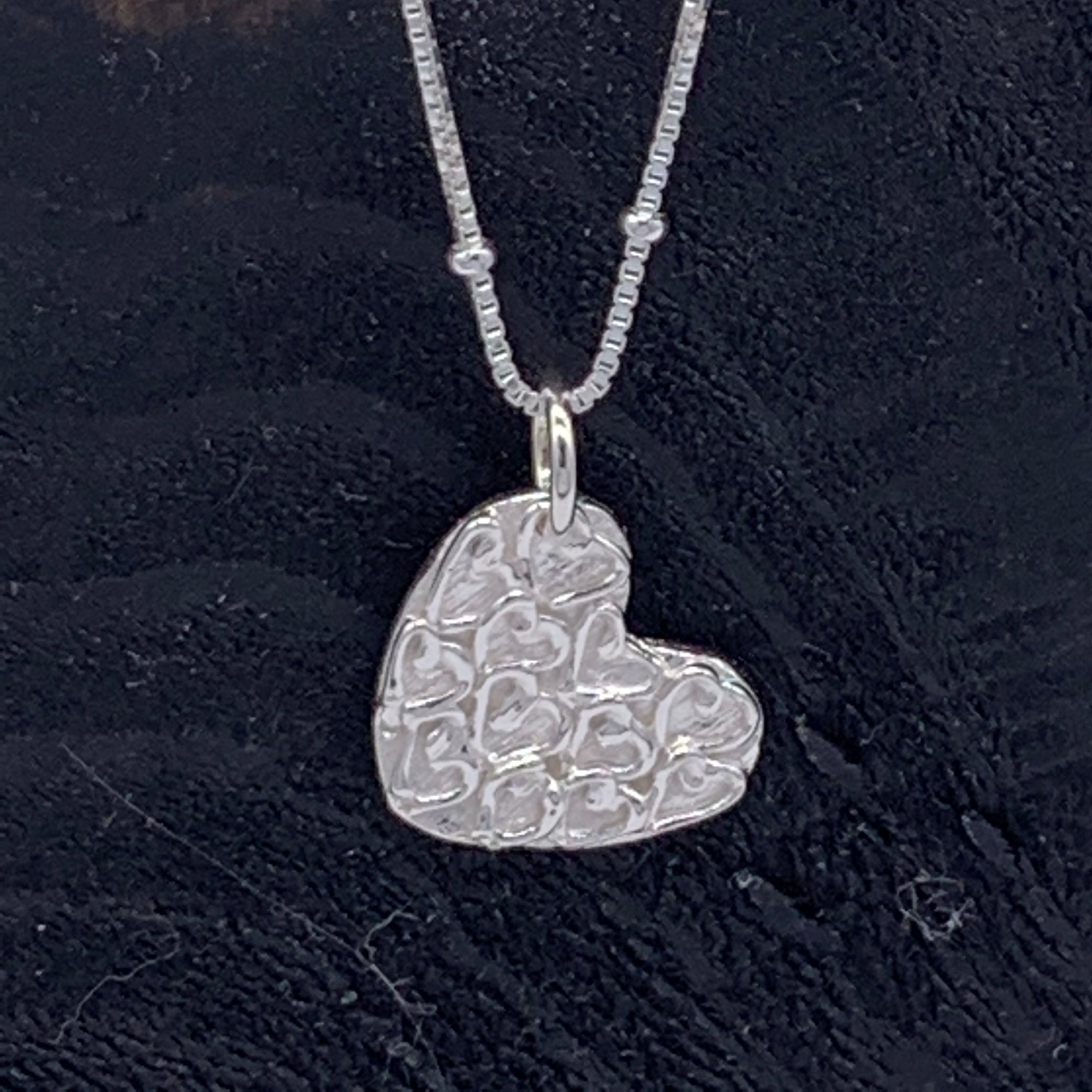 Tiny Hearts Necklace - Sterling Silver
