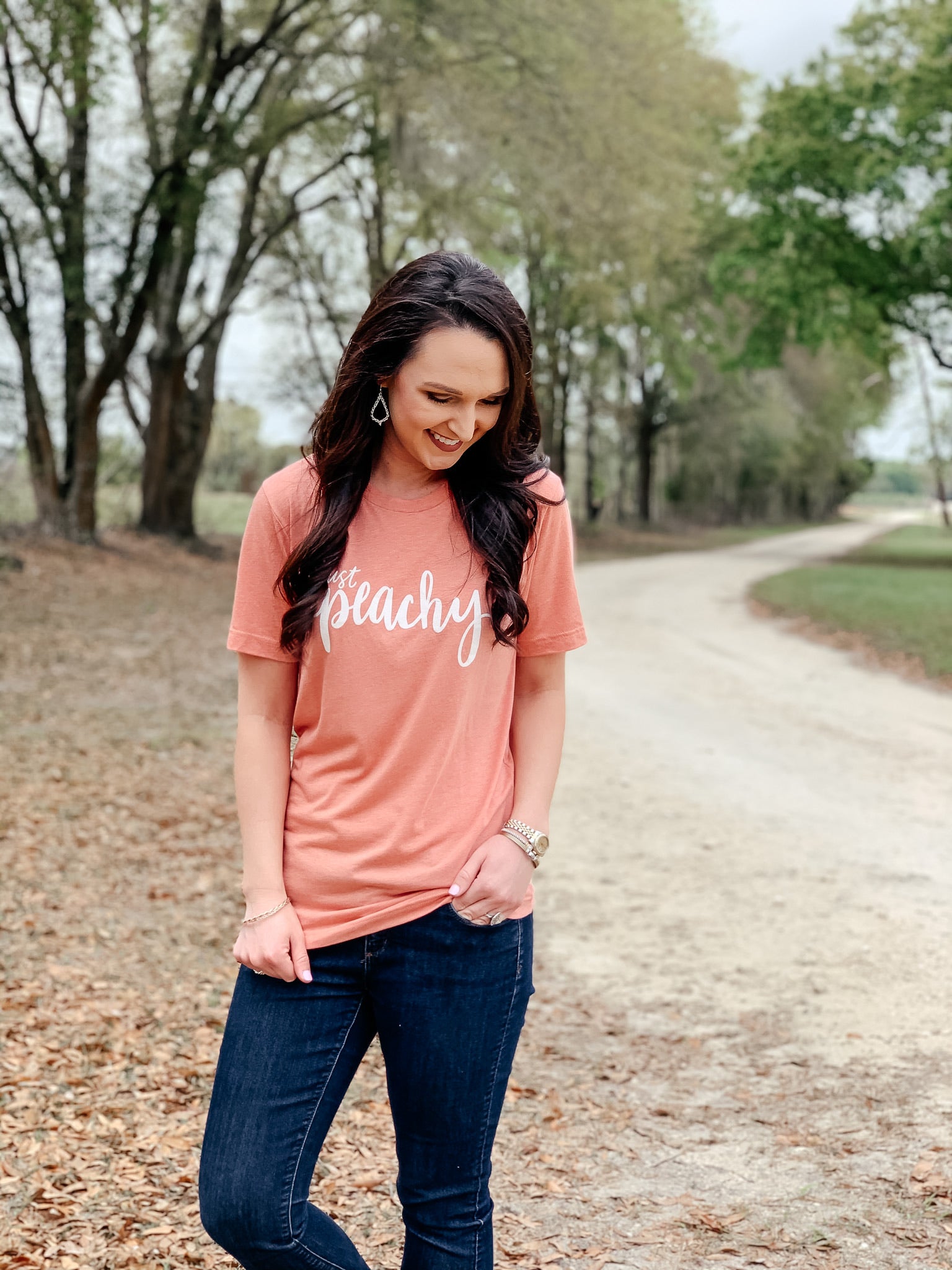 Just Peachy Triblend T