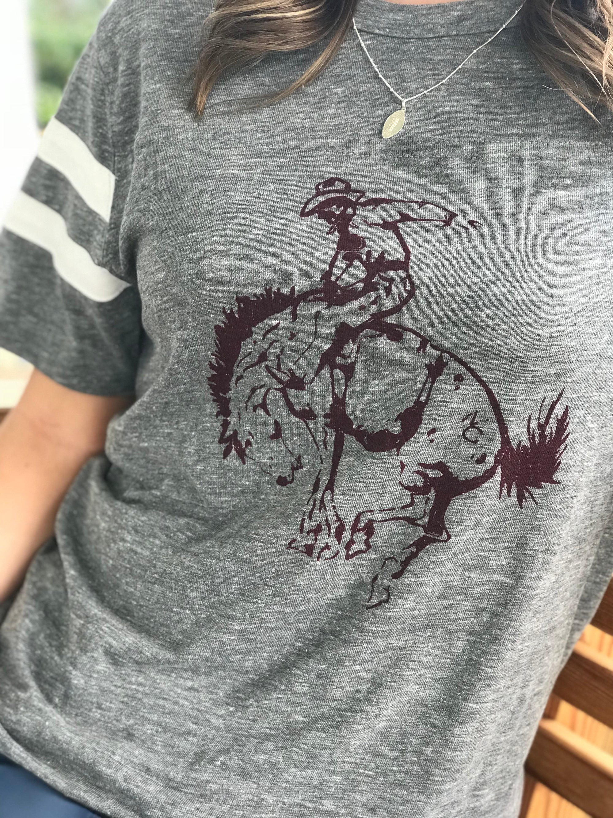 Bucking Bronco Jersey T - Vintage Grey