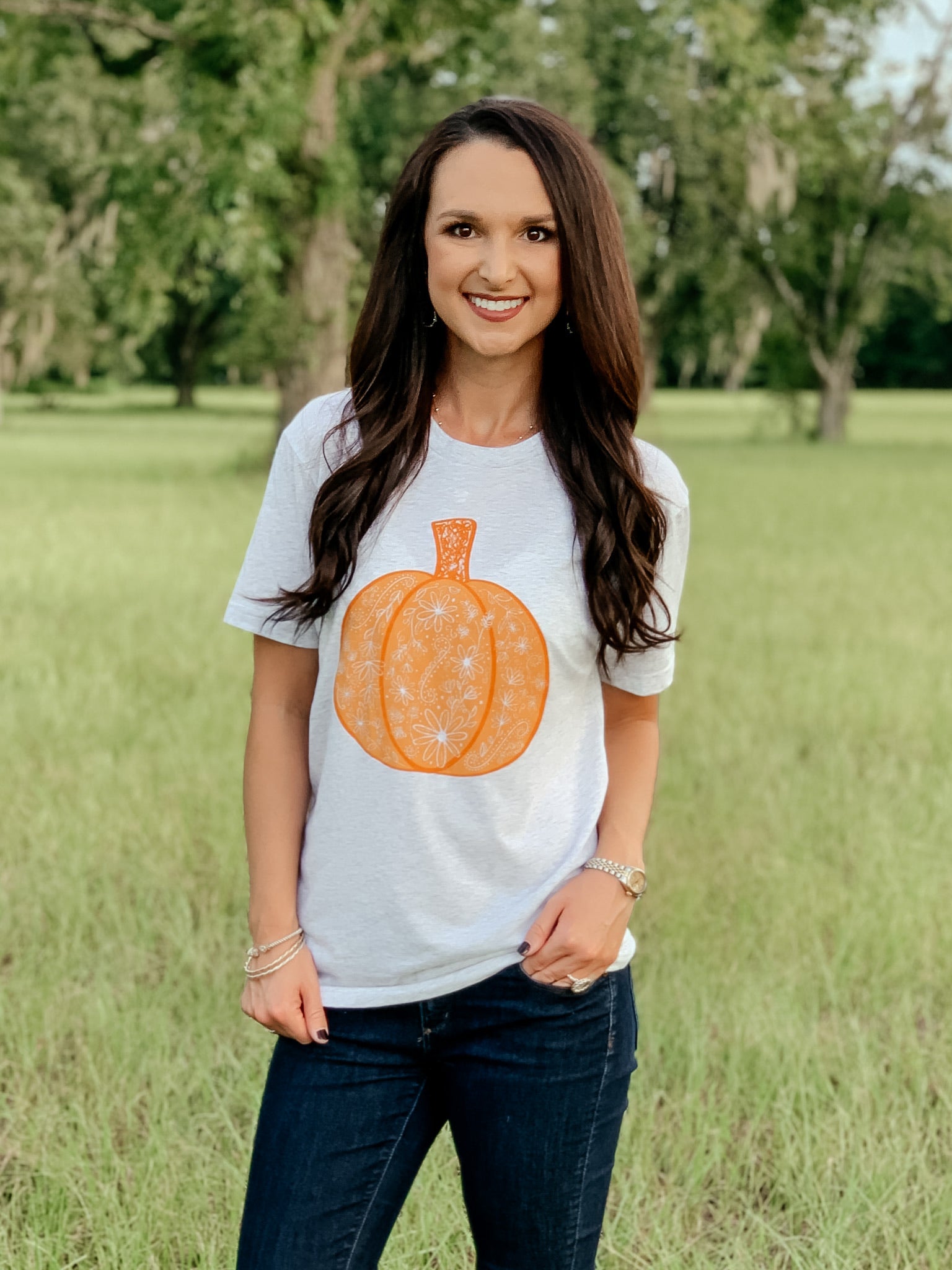 Pretty Pumpkin Triblend T